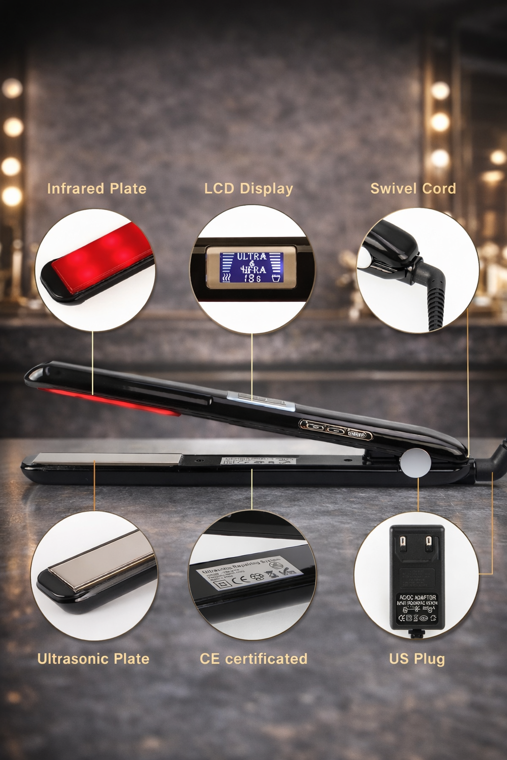 Infrared Silk Press Styler – Advanced Flat Iron