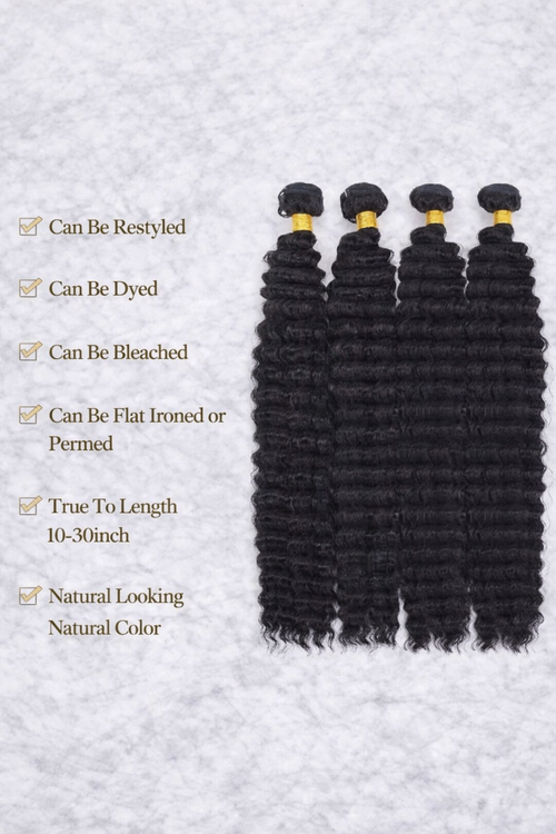Deep Wave Hair Bundles – 100% Virgin Human Hair