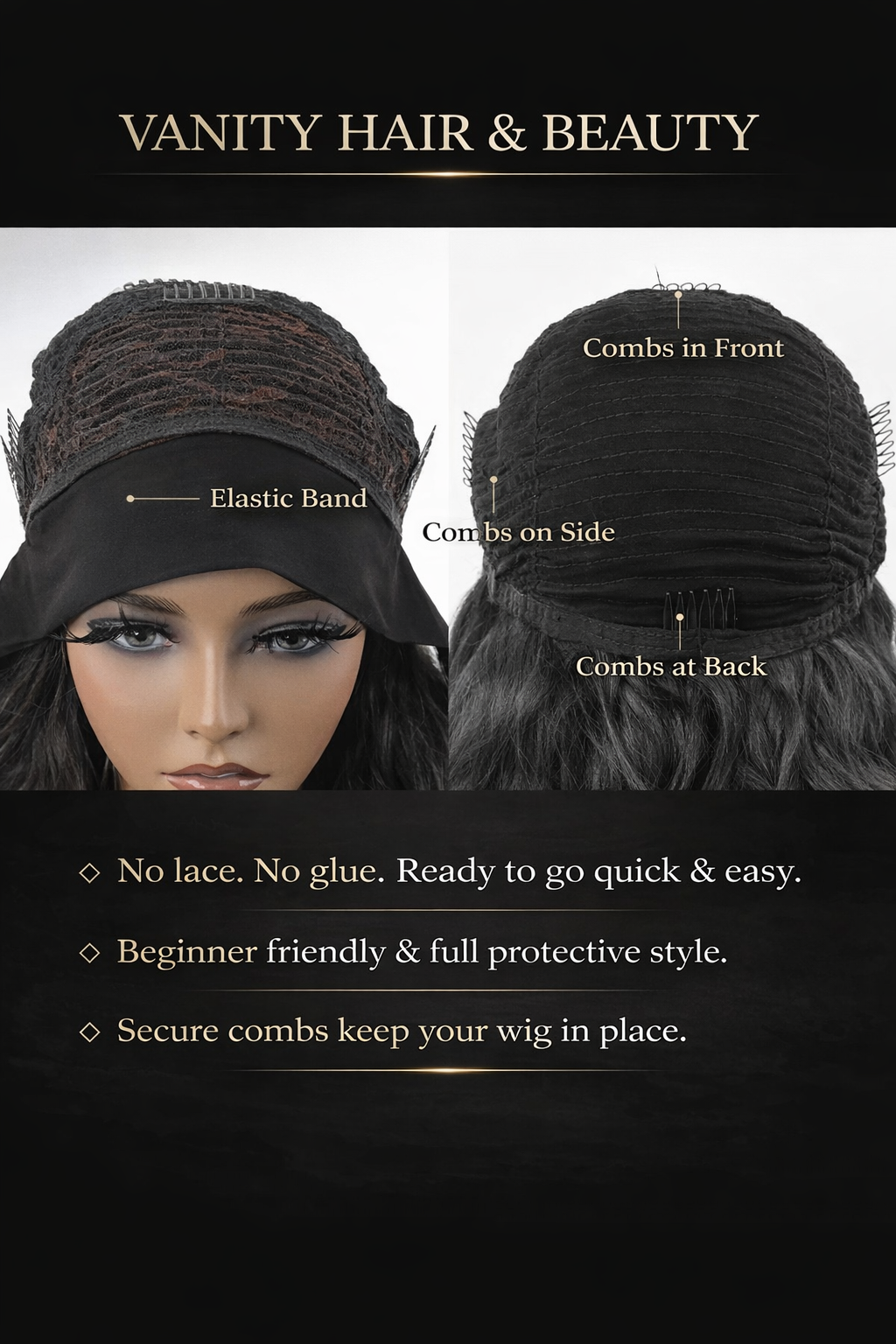 Throw-On Body Wave Headband Wig