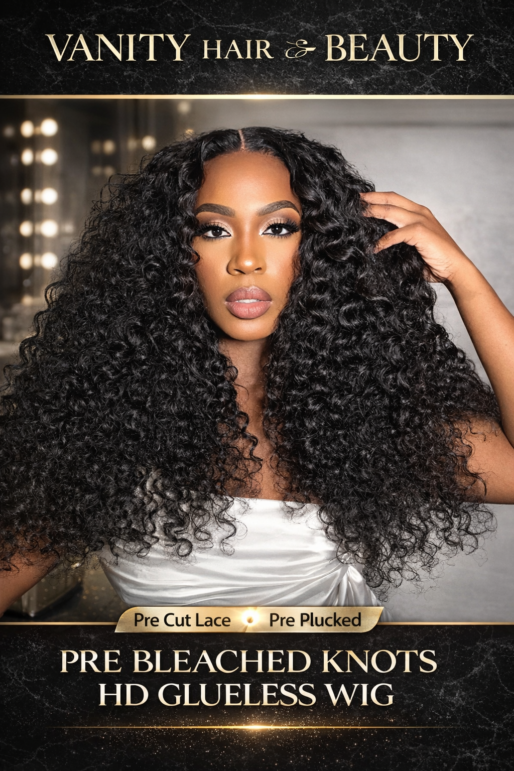 The Defined Curl 4x4 HD Closure Wig