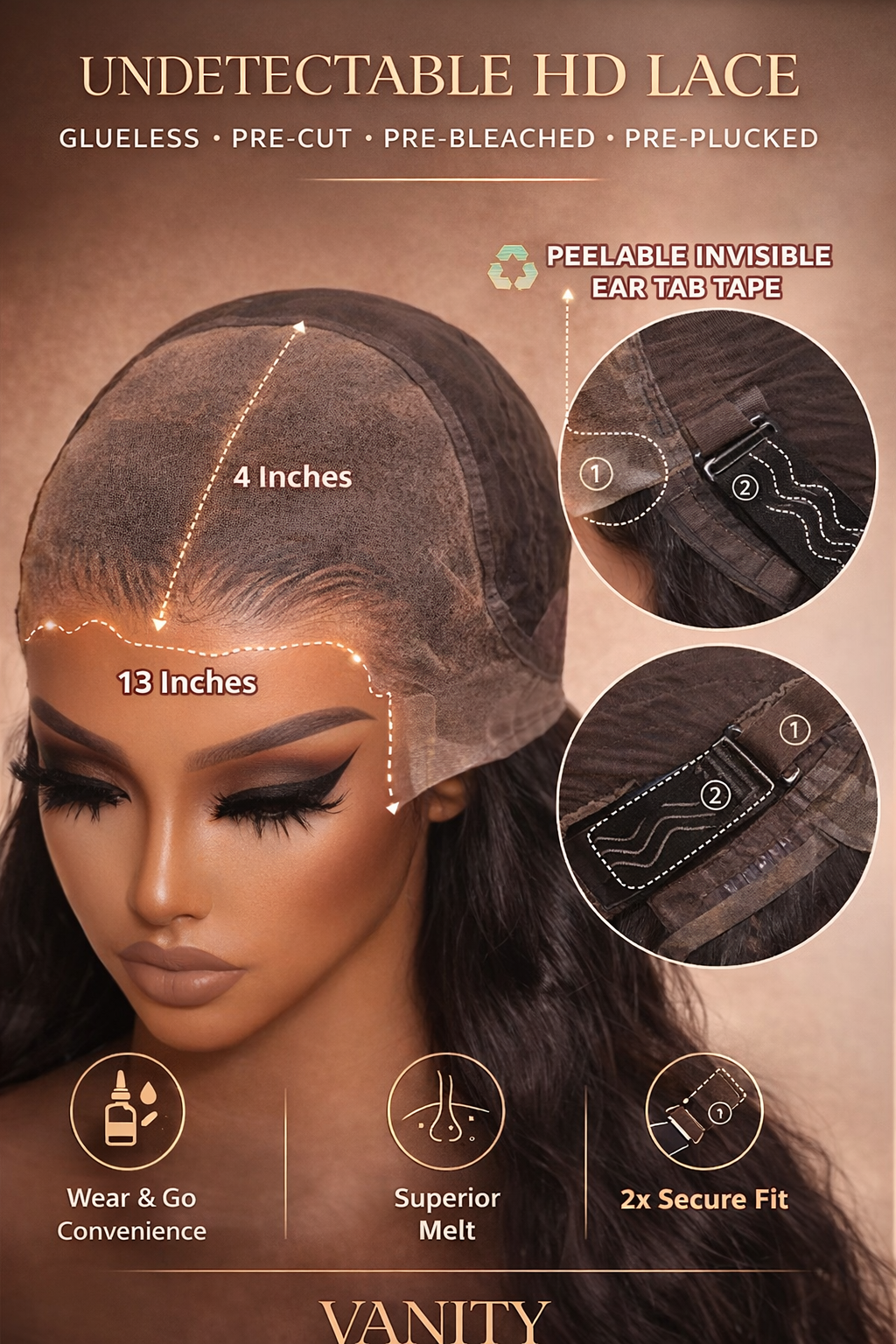 The Melt Effect Water Wave Wig