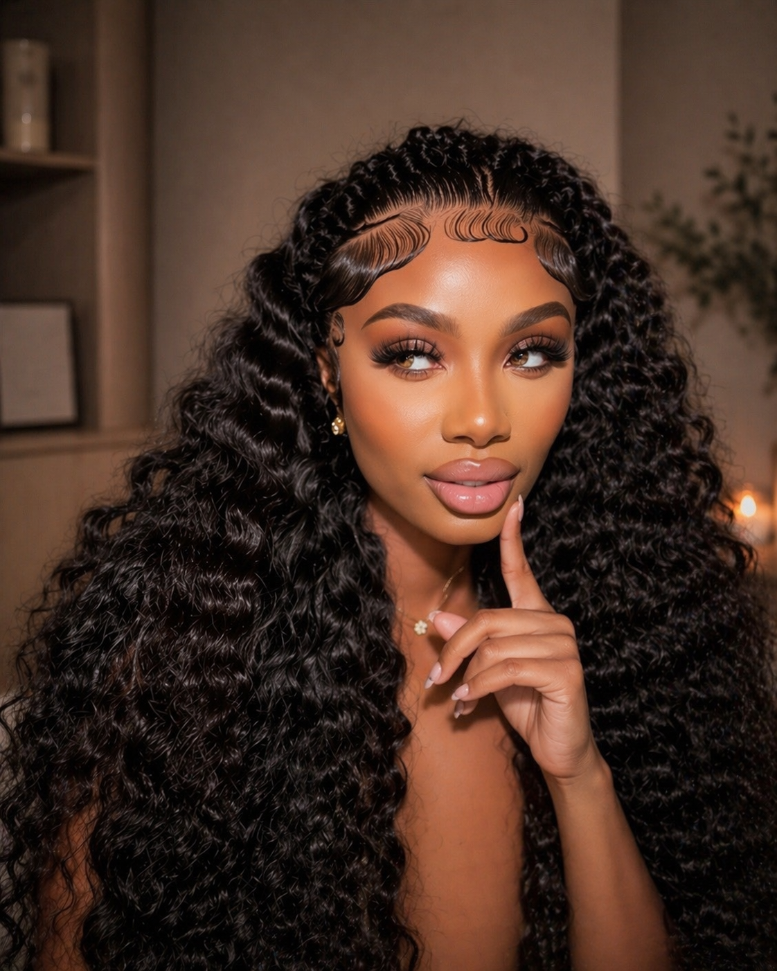 Pre-Braided Deep Wave HD Lace Wig – Pre-Plucked & Ready to Wear(13x4)