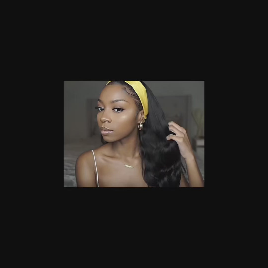 Throw-On Body Wave Headband Wig